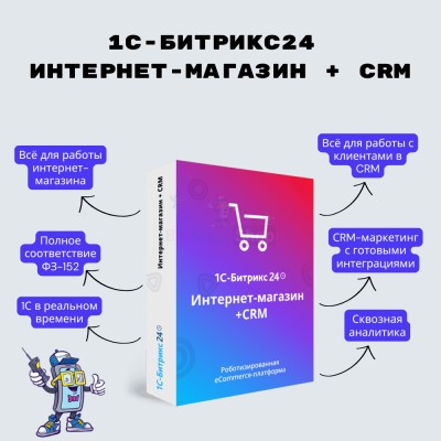 Программа для ЭВМ "1С-Битрикс24". Лицензия Интернет-магазин + CRM (12 мес.) - купить в Депутатском